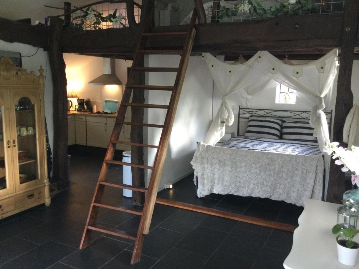 Landelijk Gelegen Huisje Op Erf Veeningen Bagian luar foto