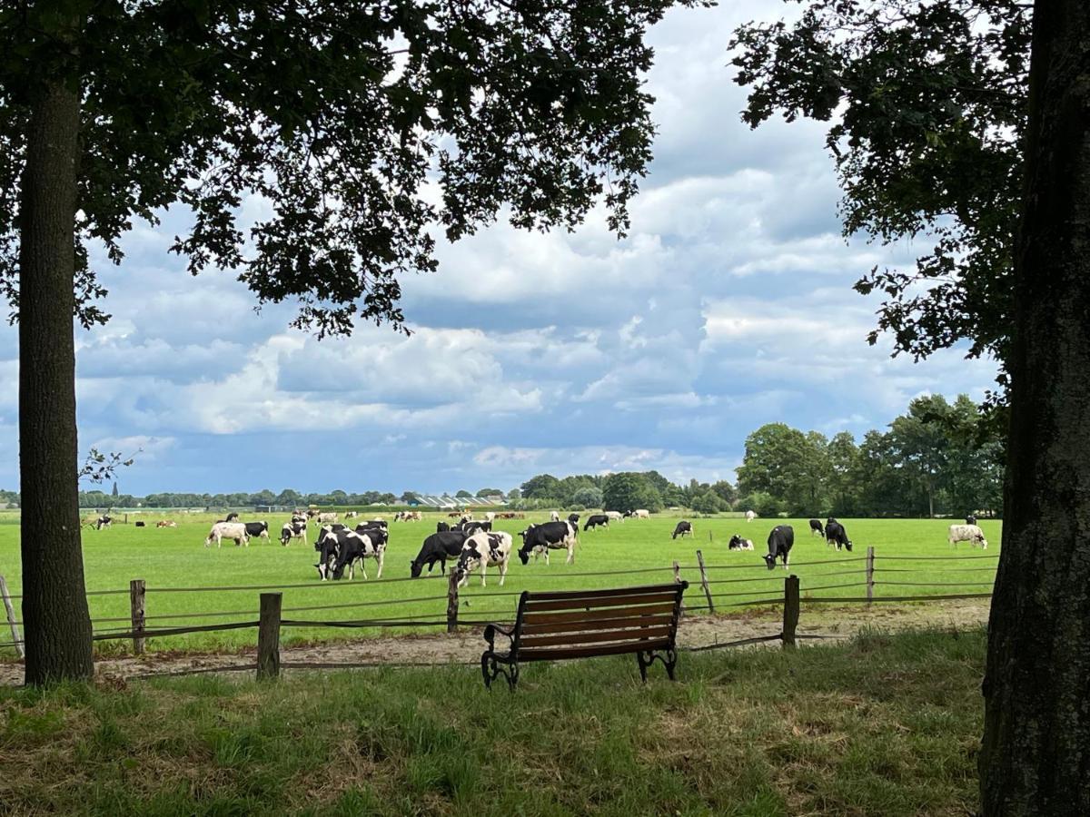 Landelijk Gelegen Huisje Op Erf Veeningen Bagian luar foto